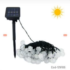 GUIRNALDA SOLAR, BOLITAS, 12 METROS