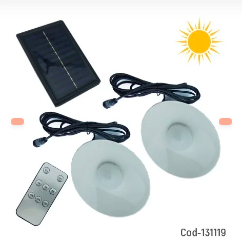 LAMPARA LED SOLAR SET X2