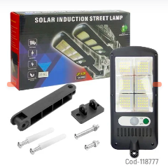 APLIQUE SOLAR 120 LED CON SENSOR DE MOVIMIENTO Y BRAZO