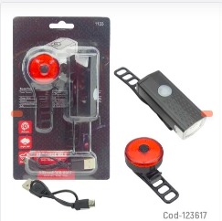 KIT LUZ DELANTERA Y TRASERA PARA BICICLETA