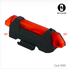 LUZ 5 LED TRASERA RECARGABLE PARA BICICLETA