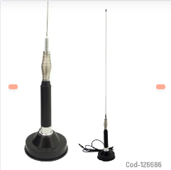 ANTENA UNIVERSAL PARA AUTO CON IMAN Y RESORTE