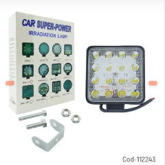 NEBLINERO CUADRADO CON 16 LED