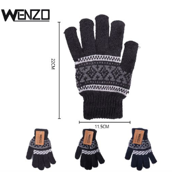guantes de jacquard para hombre