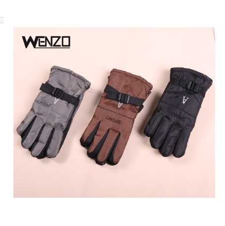 guantes de hombre terciopelo estampado