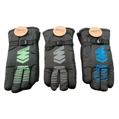 guantes de hombre terciopelo estampado de flechas 
