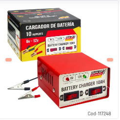 CARGADOR DE BATERIA 10A MULTIVOLTAJE