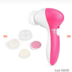 Limpiador Facial 5 En 1 A Pilas, Incluye Accesorios. En Caja.