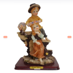 PAREJA CON CORONA FLORES