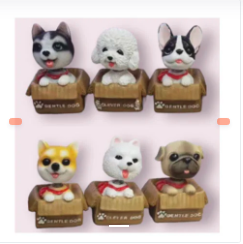 PERRITOS EN CAJA