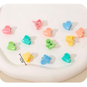 12 pcs primavera 6 color melocoton corazon horquilla
