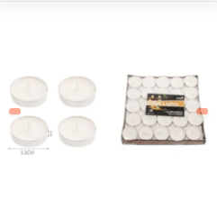 VELAS DE COLOR BLANCO