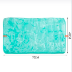 ALFOMBRA DE BAÑO ANTIDESLIZANTE DE COLOR AZUL CLARO