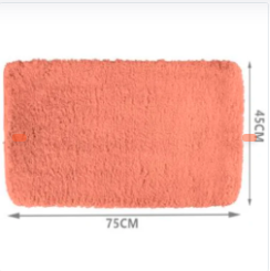 ALFOMBRA DE PELO LARGO NARANJA