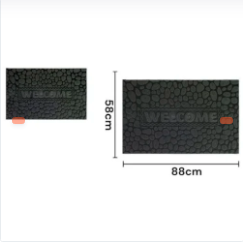 ALFOMBRA NEGRA RECTANGULAR