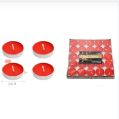 VELAS DE COLOR ROJO