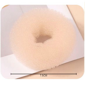 cinta para el pelo donut beige