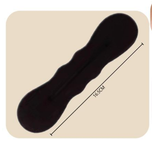 palillo de pelo de esponja pequeño negro
