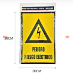 SEÑAL DE PELIGRO RIESGO ELECTRICO