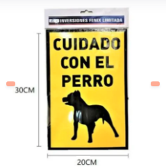 SEÑAL DE CUIDADO CON EL PERRO