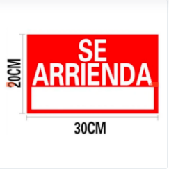 SEÑAL DE ANUNCIO DE SE ARRIENDA