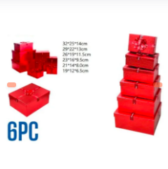 SET DE CAJAS DE REGALO ROJA