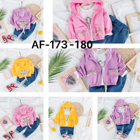 conjunto de 3 piezas para niña