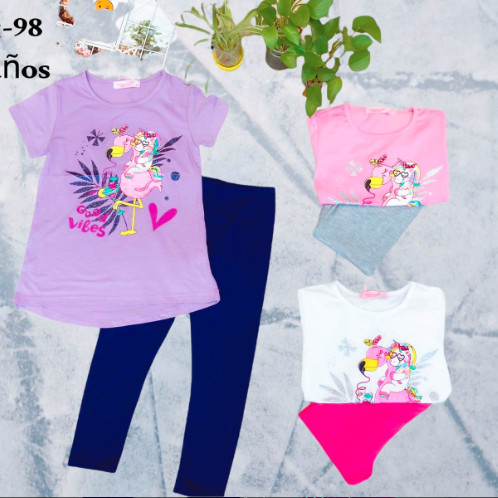 Conjuntos de Calza y Polera para Niña