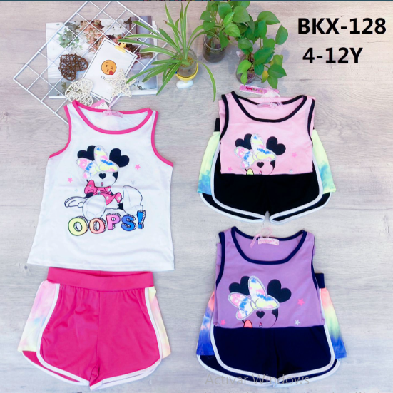 Conjuntos de Short y Polera de niña