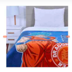 FRAZADA POLAR SHERPA DRAGON BALL Z
