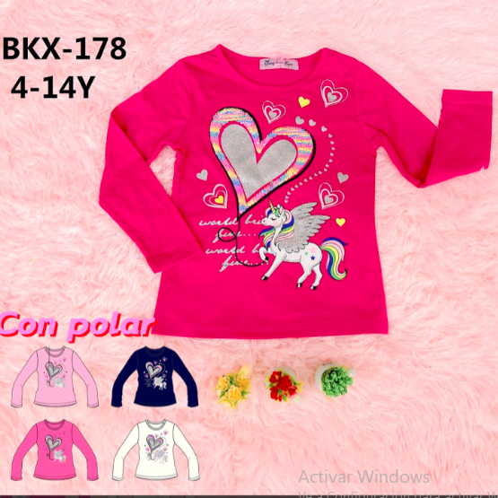 Poleras Manga Larga de Niña