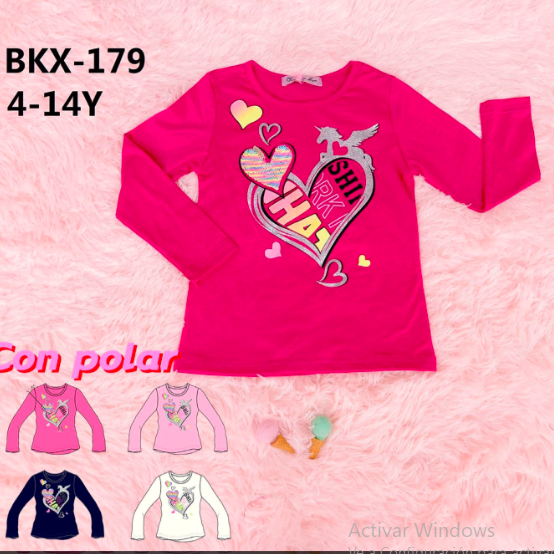 Poleras Manga Larga de Niña