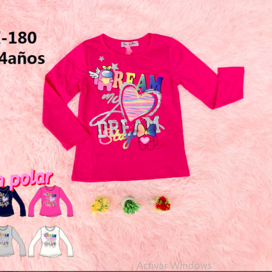 Poleras Manga Larga de Niña