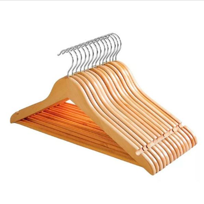 paquete de 3 perchas de madera