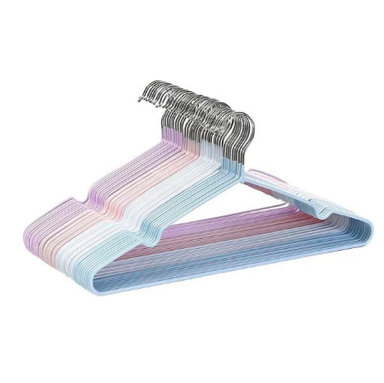 10 pzs de perchas bañadas en plastico
