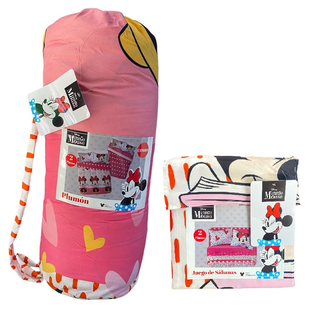 PLUMON RELLENO + SABANA MINNIE LIVING