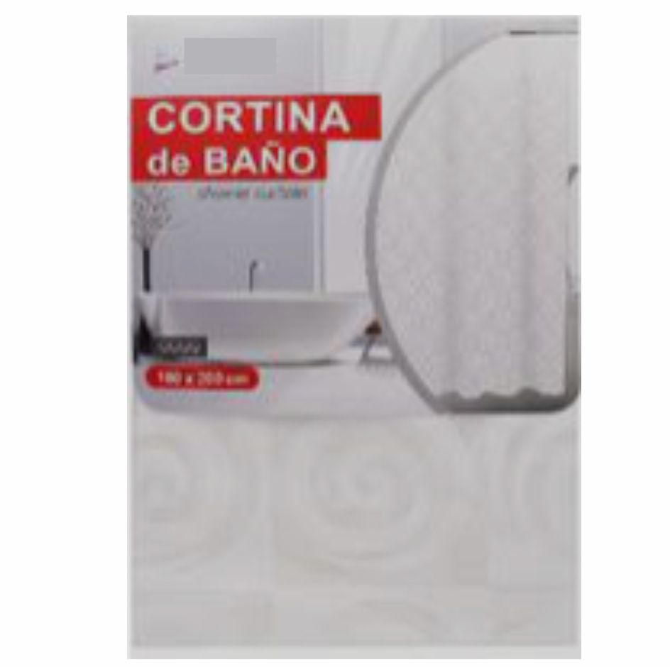Cortina de baño blanco