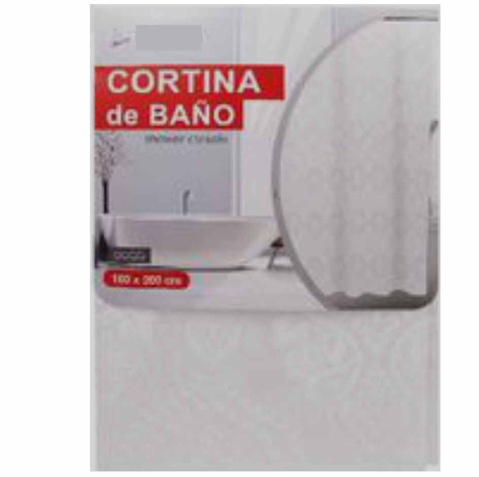 Cortina de baño blanco