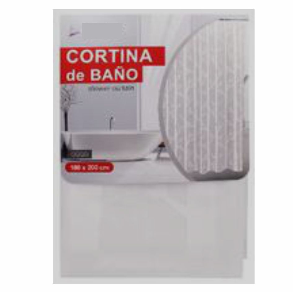 Cortina de baño blanco