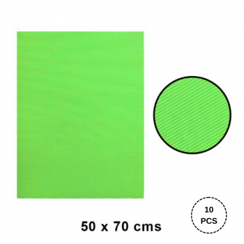 CARTON MICROCORRUGADO VERDE CLARO