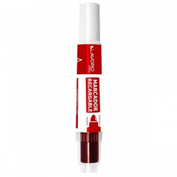 MARCADOR DE PIZARRA RECARGABLE ROJO