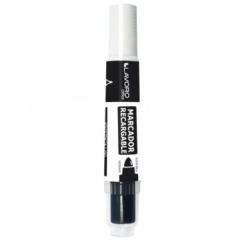 MARCADOR DE PIZARRA RECARGABLE NEGRO