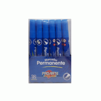 PLUMON PERMANENTE REDONDO AZUL