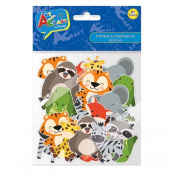 ANIMALES AUTOADHESIVOS GOMA EVA