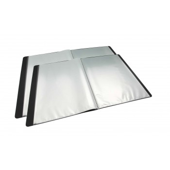 CARPETA CON FUNDAS OFICIO 20 FUNDAS NEGRO VINIL