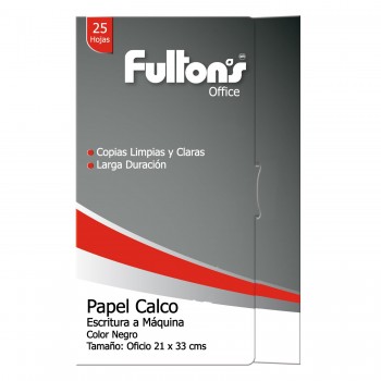 PAPEL CALCO TAMAÑO OFICIO NEGRO