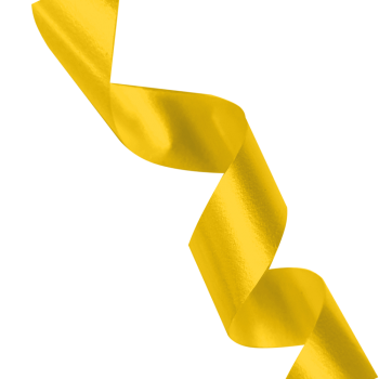 CINTA DE REGALO AMARILLO EN ROLLO
