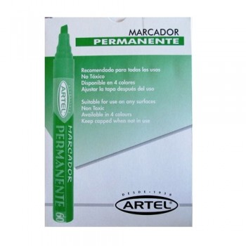 PLUMON PERMANENTE PUNTA BISELADA VERDE