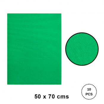 CARTON MICROCORRUGADO VERDE OSCURO
