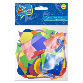FIGURAS GEOMETRICAS AUTOADHESIVAS GOMA EVA 